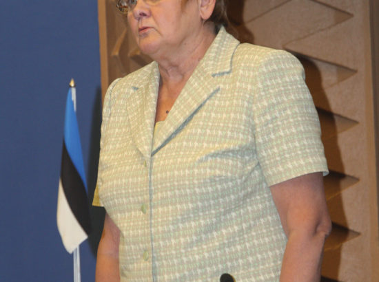 Riigikogu esimees Ene Ergma avas XI Riigikogu 4. istungjärgu, 2008